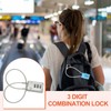 PATIKIL 3 Digit Cable Combination Lock, 2 Cable Locks with