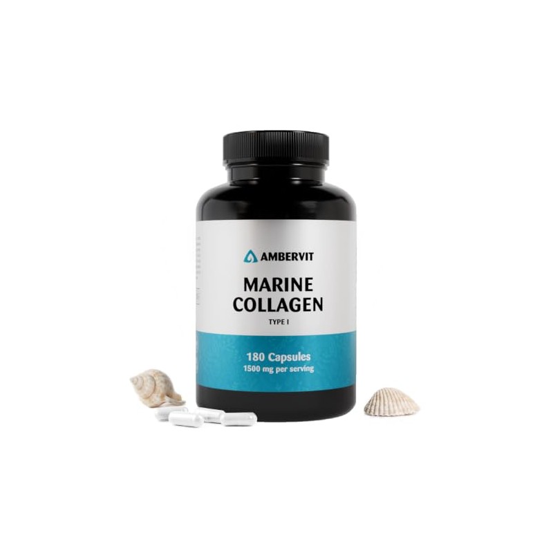 Marine Collagen Capsules 1500mg – Type 1 Hydrolysed Collagen Peptides
