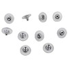 Pack Of 10 Hypo Allergenic Bullet Clutch Earring Backs with