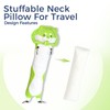 EZZNTIAL Corgi Convertible Travel Pillow - Stuffable Neck Support &