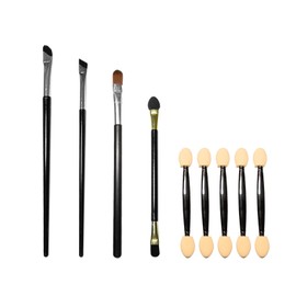 Benepoint 9Pcs Makeup Brush Set, 1 Eyeliner Brush 1 Eyebrow Brush 7 Eyeshadow Brushes, Professional Makeup Brushes Double Ended Makeup Brushes (B)