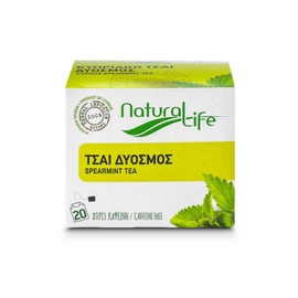 Natural Life Pack of 3 Spearmint Tea Herbal Infusion, Natural Herbs Only, Compostable Mint Tea Bags & Recyclable Envelopes, 20 Per Box (Pack of 3, 60 Total)
