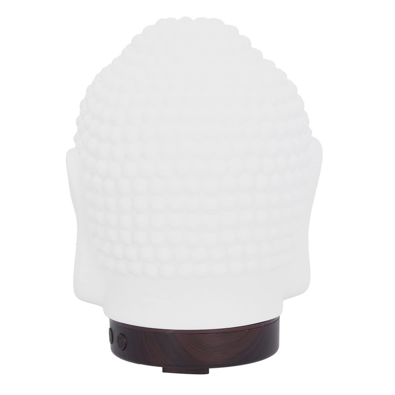 100‑200ml Ceramic Humidifier Buddha Shaped Aroma Diffuser with Night Light