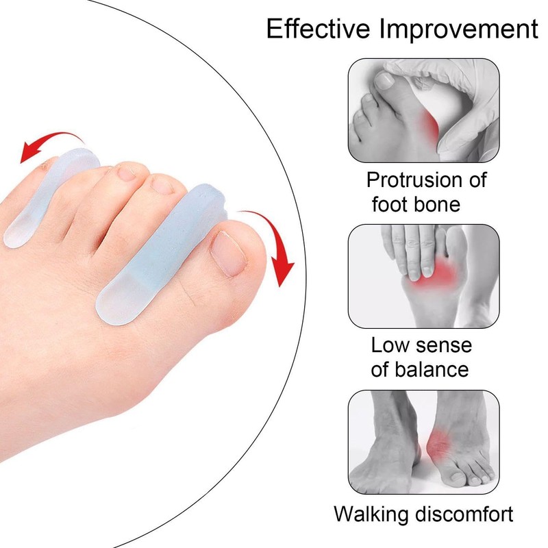 10-Piece Toe Orthotics, Large Toe Separators, Large and Small Toe