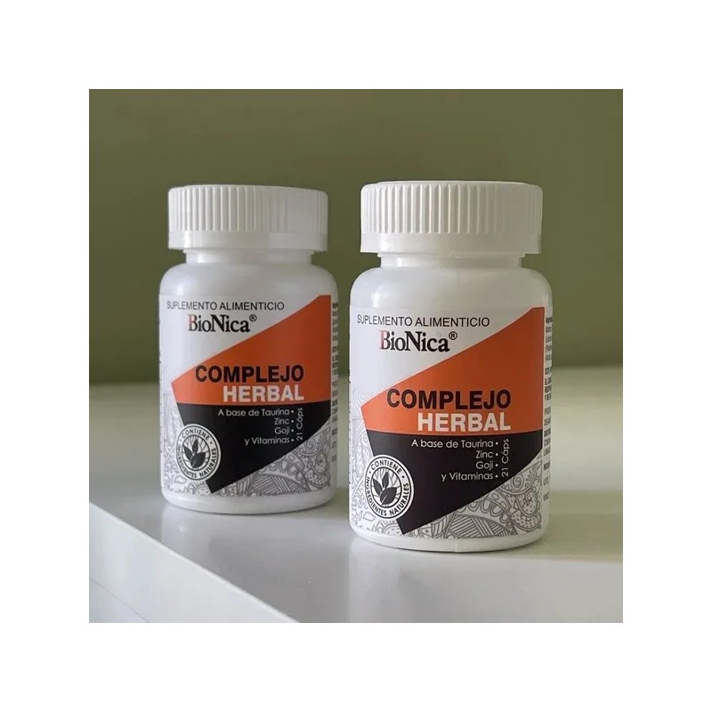 Binica Complejo Herbal 21 Cpsulas 2 Pack Sin Sabor Frutos