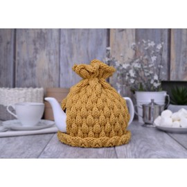 Mustard Kitchen Decor, Tea Cozy for Teapot, Home Accents, Party Favors, Dining Room Table Centerpiece, Birthday Tea Lover Gift