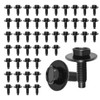 50PCS M6-1.0 x 25mm Car Rear/Front Bumper Hex Bolts,Durable M6