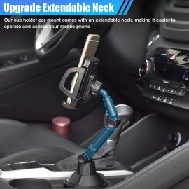 Universal Car Mount Cup Cell Phone Holder Adjustable GPS Stand Cradle For iPhone