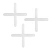 Heayzoki 2500Pcs Tile Spacers,Ceramic Tile Spacers,1mm/1.5mm Replaceable Tile Levelers Spacers
