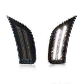 Luces LED de marcador lateral para guardabarros delanteros para Yukon XL Denali Tahoe Suburban Escalade ESV 2021-2024, lámparas de marcador de parachoques lateral de lente ahumada, marcadores