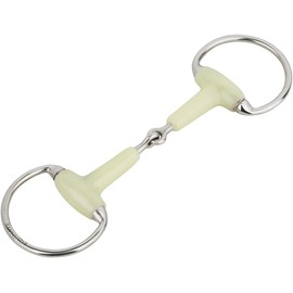Equinate Olive Head Bit with Apple Flavour 18 mm Simply Broken 14.5 cm Anatomically Shaped Mouth-friendly Bit with Gentle Impact Laser Engraved