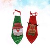 Toyvian Pack of 2 Christmas Ties Sequin Mini Tie Children's