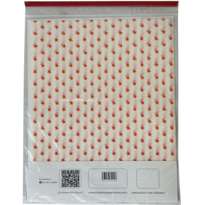 Papel Estrella siliconado - encerado parchment paper para cocinar y