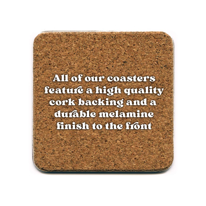 Brainbox Candy Funny Cork-Backed Coaster - Aaah! Its Wine Oclock!