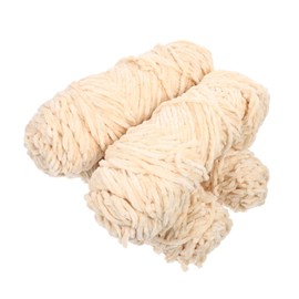 STOBOK 4pcs Chenille Yarn Knitting Material Golden Velvet DIY Wool Hat Weaving Thread