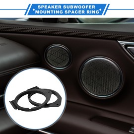 X AUTOHAUX 2 Pcs Speaker Spacer Ring Tweeter Speaker Spacer Adapter for GMC Yukon 2015-2022 Waterproof for 6x9'' ABS Black Front