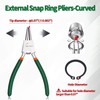 SPEEDWOX Circlip Pliers 7-Inch Snap Ring Pliers External Heavy Duty