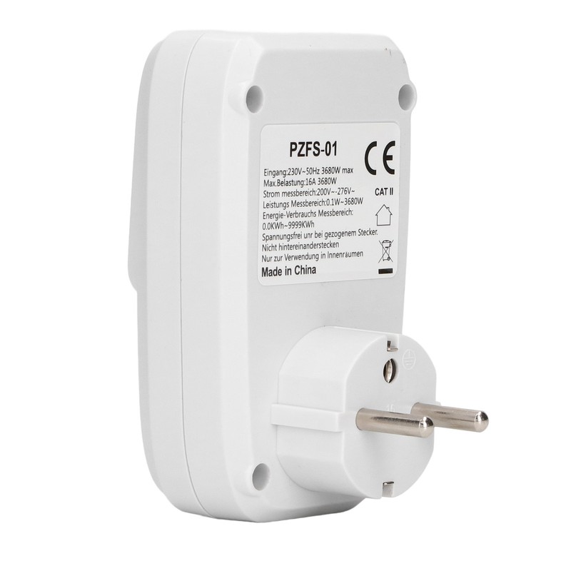 Smart Power Socket Electricity Usage Monitor Digital Display Watt Consumption