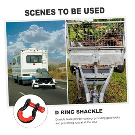 PACKOVE Heavy Duty Tow Hook D-Ring Shackle u Type Shackles for Trailer Off-Road Recovery