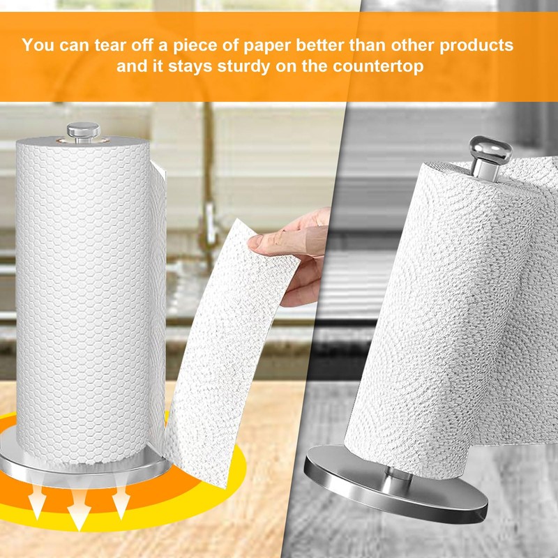 Kitchen Paper Holder Stainless Steel Roll Paper Holder Kitchen Paper