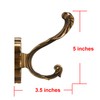SDH Antique Brass Coat Hooks – Heavy Duty Wall Mounted