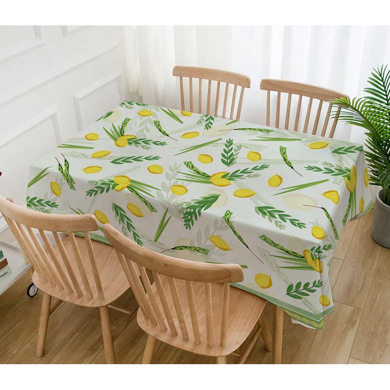 Hafangry Sukkah Tablecloth Jewish Sukkot Holiday Decoration Etrog Lulav Supply