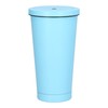 500ML Small Vacuum Coffee Cup Iced Coffee Bottle with Straw