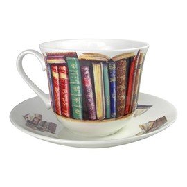 Roy Kirkham Creative Writing Book Lovers Breakfast Tea cup and Saucer Set Fine Bone China England