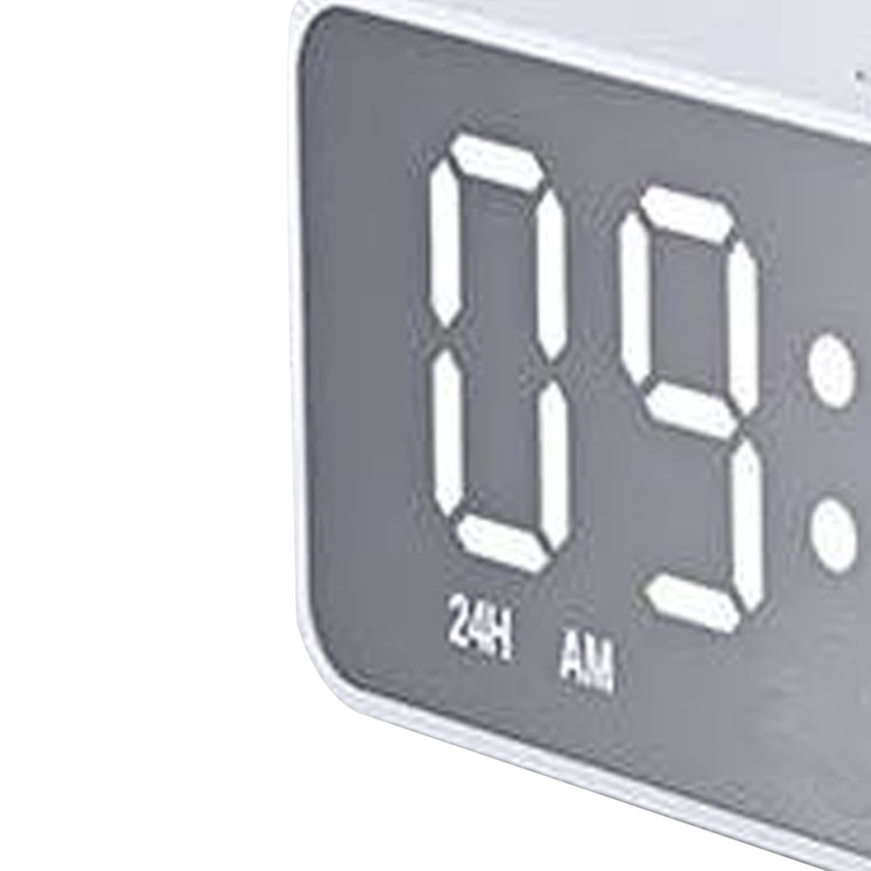 Bluetooth Speaker Alarm Clock Multifunction Electric Alarm Clocks Mirror Surface