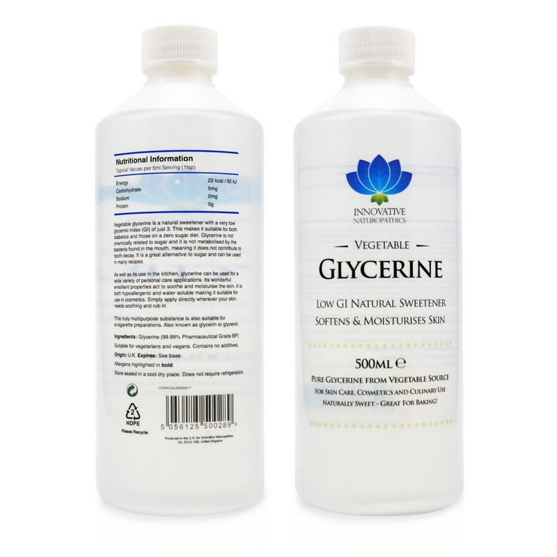 Vegetable Glycerine - 100% Pure - Multipurpose - Low GI
