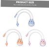 Sosoport 3Pcs Nasal Aspirators Safe Nasal Mucus Sucker for Newborns