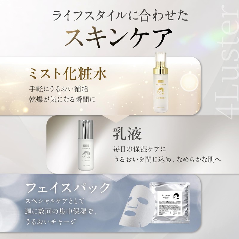 4Luster Mist Lotion 3.4 fl oz (100 ml) (High Moisturizing,