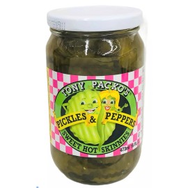 Tony Packo's Pickles & Peppers Sweet Hot Skinnies 16 oz Packos