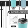 5PCS Silicone Straw for Yeti Rambler 30/20/10oz，Reusable Plastic Straws and
