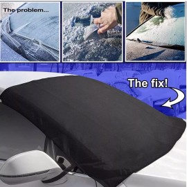 OxGord Car Windshield Cover for Ice and Snow, Waterproof Frost Protector heavy duty