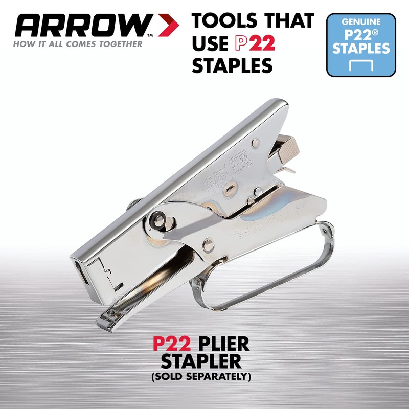 Arrow 224 Heavy Duty P22 Staples for Use with Plier-Type