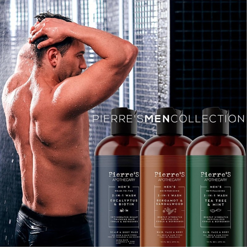 PA Moisturizing 3in1 Wash Beramot Sandalwood 473 ml