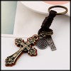 White Fang AZ103 Keychain, Stylish, Keyring, Cross, Cross, Retro, Charm,