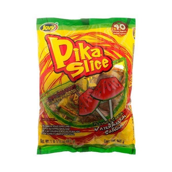 Jovy Pika Slike Watermelon Flavor Lollipop | 1 lb bag with 40 pieces