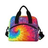 Abstract Swirl Tie Dye Lunch Bag Reusable Lunch Tote Bag
