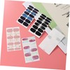 HONMEET 5sheets Full-Cover Nail Art Decals Random Styles Nail Stickers