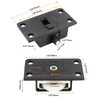 Litoexpe 2 Pair Sliding Cabinet Door Hardware, ABS Single Wheel