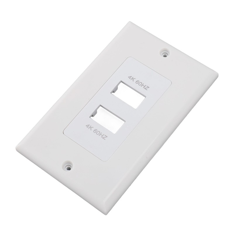 2 Ports HD Multimedia Interface 2.0 Wall Plate 4K 60Hz