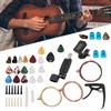 Guitar Accessories Color String Set Tuner Capo Bridge Pins Pick