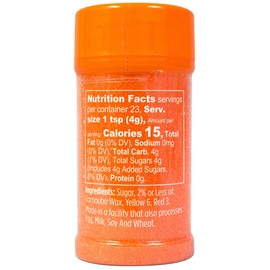 Wilton Sparkling Sugar Decorating Sprinkles, 3.25 oz., Orange