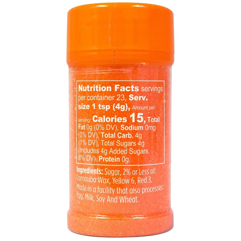 Wilton Sparkling Sugar Decorating Sprinkles, 3.25 oz., Orange