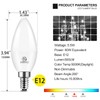 Energetic E12 LED Candelabra Light Bulbs 5.5W (60 Watt Equivalent),
