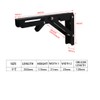 Black Folding Shelf Brackets Max. Load 220 lb, Heavy Duty