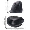 Ergonomic Mouse, Wireless Bluetooth Vertical Mouse, 1600 DPI Optical Tracking