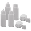 Kosmetex Oval Folding Bottles White 200 ml Empty for Filling